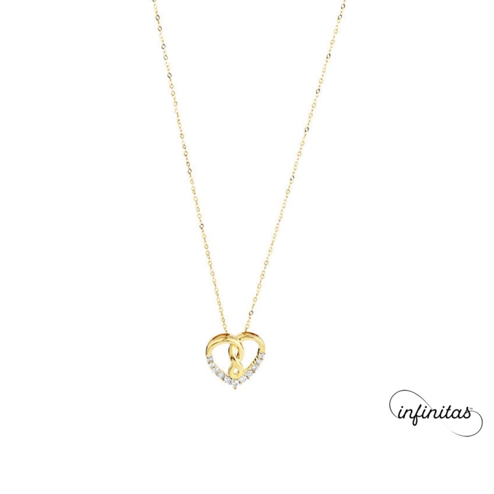 Infinitas Pendant - 0.15 Carat TW of Diamonds in 10kt Yellow Gold
